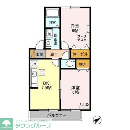 アベニューの物件間取画像